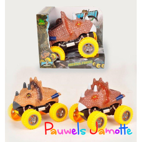 DINOSAURE VOITURE A FRICTION, 23CM