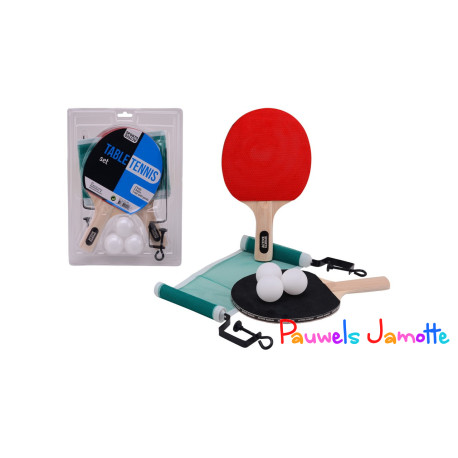 SET DE PING PONG AVEC 3 BALLES, 30CM