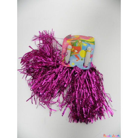 POMPOM DE COULEUR  PAR 2,  SE VEND PAR 6 PIECES